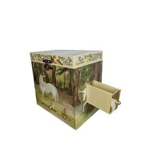 Enchantmints Music Jewelry Trinket Box Unicorn 4 Drawers Plays “The Unicorn “